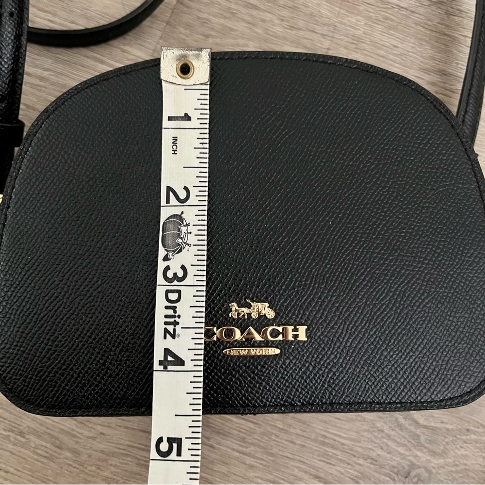 Coach Black Leather Crossbody Camera Bag - Picture 8 of 10